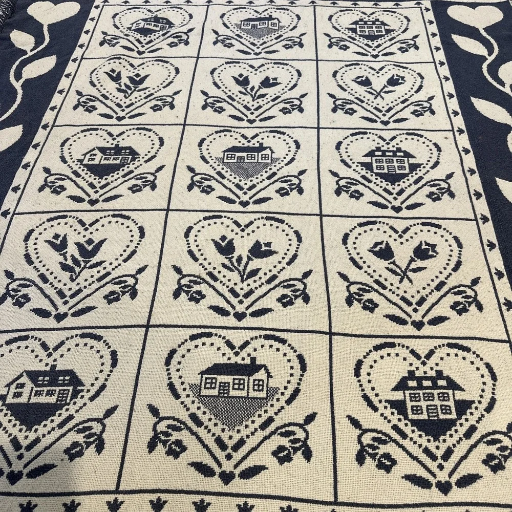White Cross vintage blue
